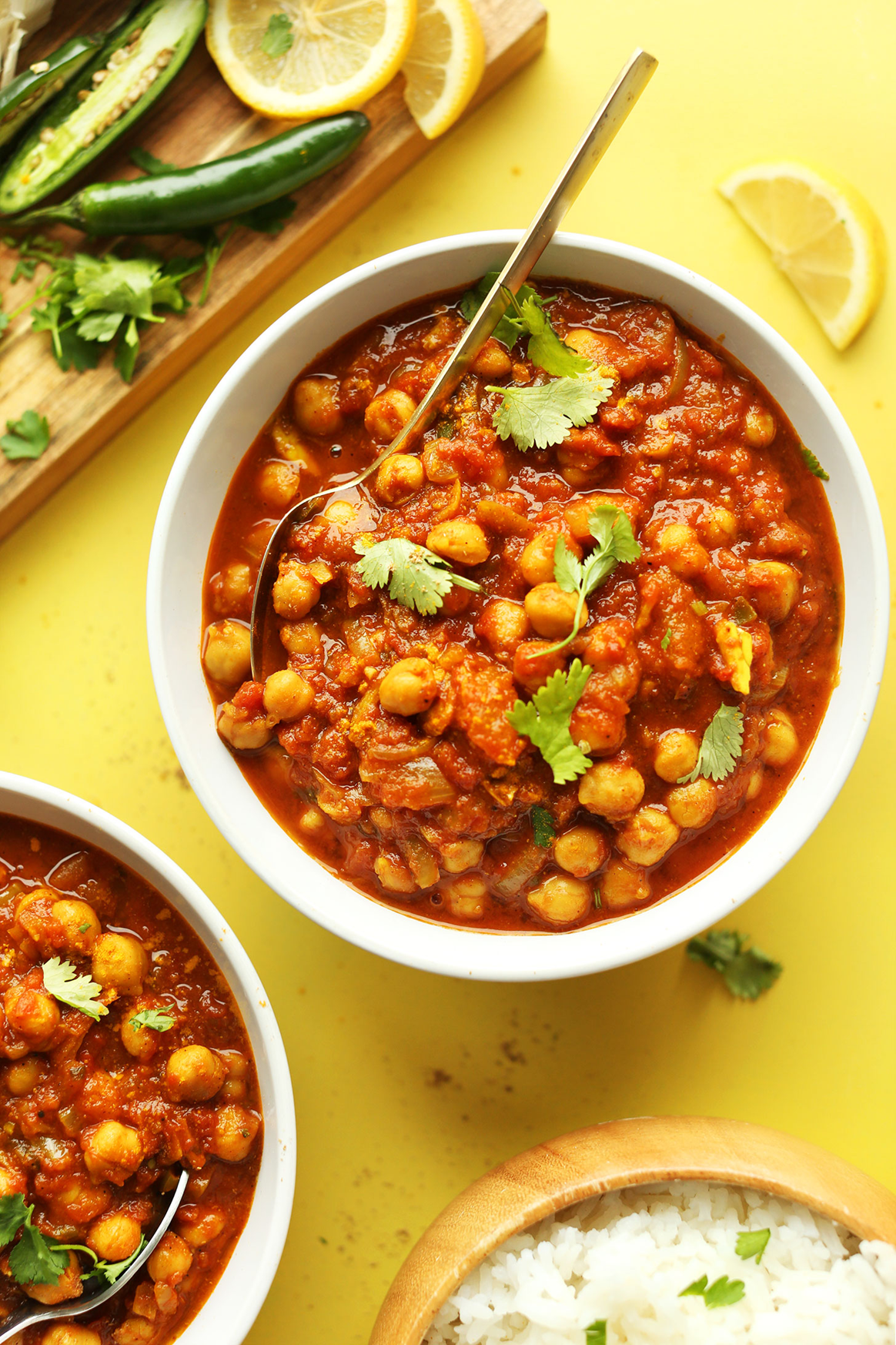 Channa Masala at Lillooet Curry Lounge - Chickpeas cooked in aromatic spices with tomatoes and onions